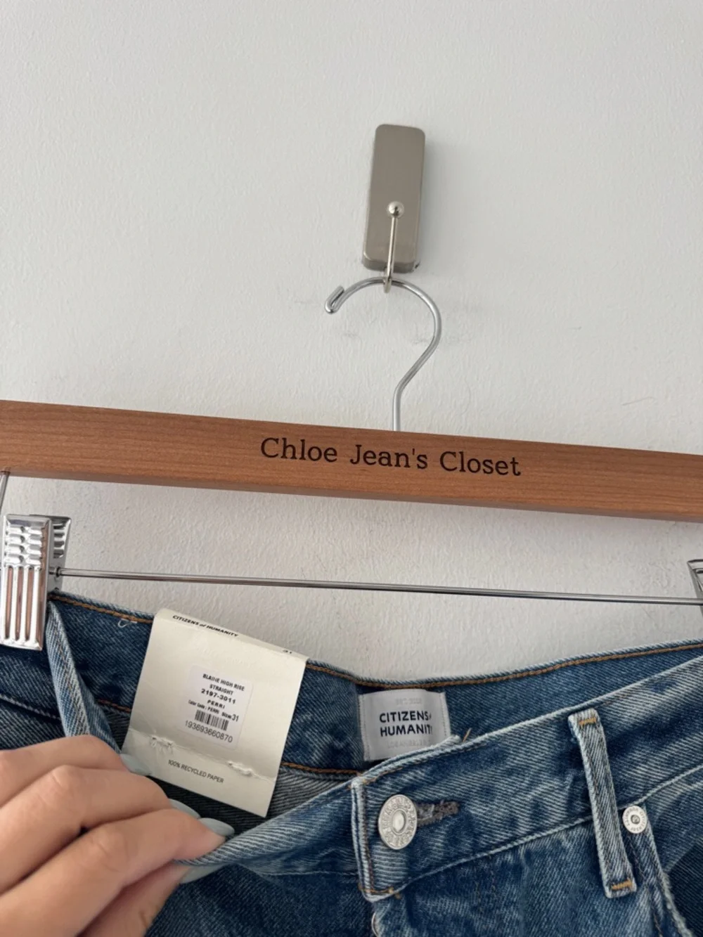 CITIZENS OF HUMANITY Blaine High Rise Straight Jeans in Perri 31